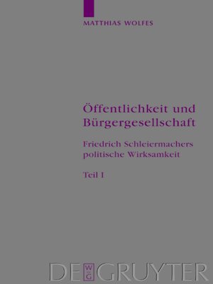cover image of Öffentlichkeit und Bürgergesellschaft